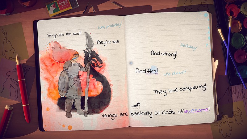 "Lost Words: Beyond the Page" is a gentle puzzle-platformer. (Modus Games)