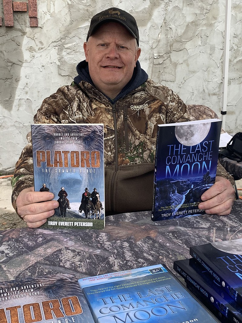 SALLY CARROLL/SPECIAL TO MCDONALD COUNTY PRESS
Western author Troy Everett Peterson enjoys writing plot twists in his interesting tales, set in the Wild West. The McDonald County resident and his family owned a resort in Colorado for 20 years, where he gained first-hand ranching experience that ignited his interest in writing.