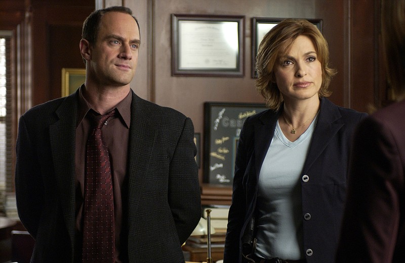 Christopher Meloni and Mariska Hargitay were a lot younger in this 2005 file photo. Meloni is back on TV with a new “Law & Order” series, “Organized Crime.” (NBC Universal/Barbara Nitke)