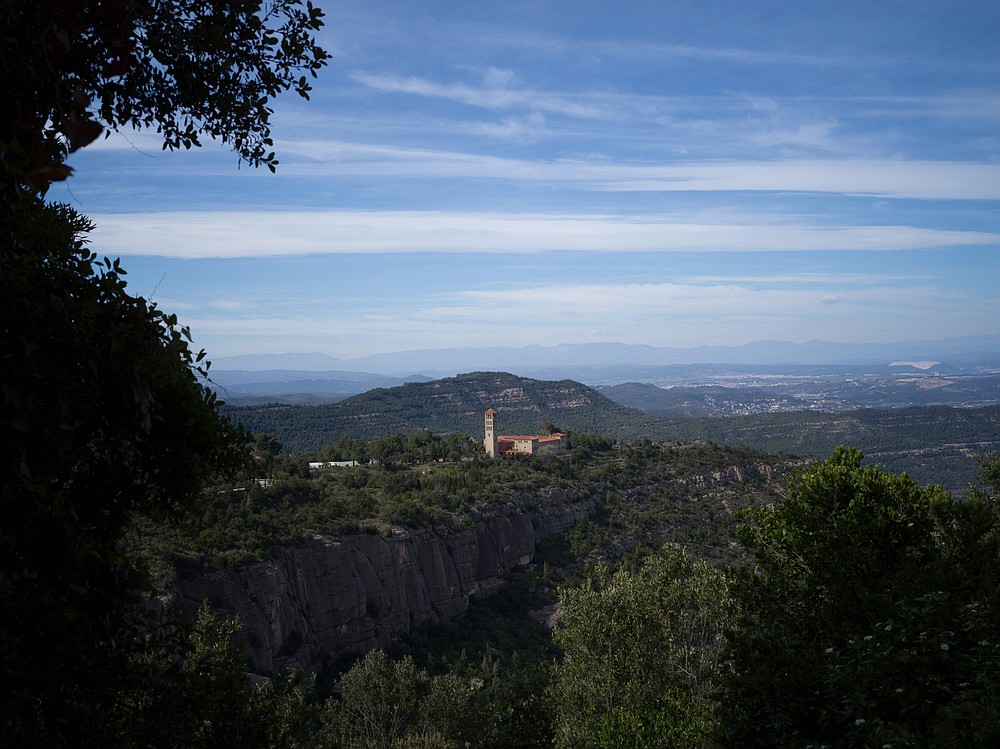Sant Benet de Montserrat, the monastery where the Catholic nun and doctor Sister Teresa Forcades lives, in Montserrat, Spain, March 22, 2021. Forcades, Spain’s most famous Catholic nun, is one of Europe’s longstanding vaccine skeptics, finds herself at odds with governments, medical experts and even Pope Francis. (Samuel Aranda/The New York Times)