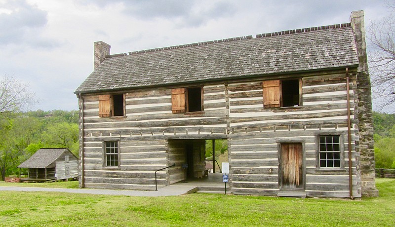 The Jacob Wolf House, built in 1829, is now a state historic site. (Special to the Democrat-Gazette/Marcia Schnedler)