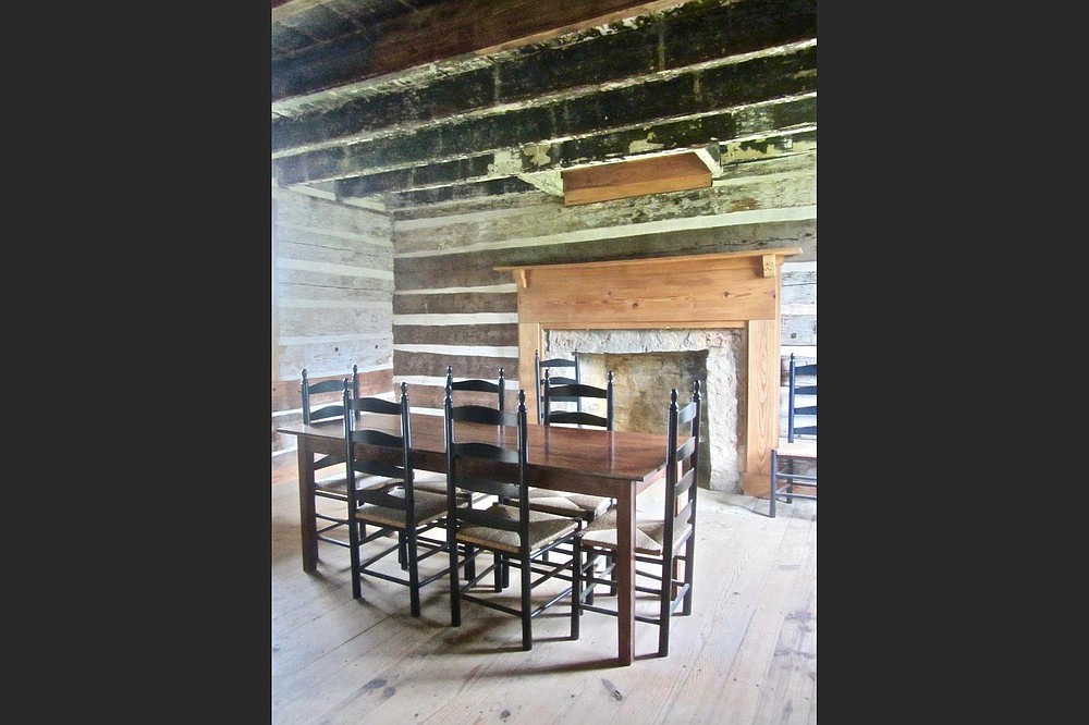 Jurors did their deliberations on the Jacob Wolf House’s ground floor. (Special to the Democrat-Gazette/Marcia Schnedler)