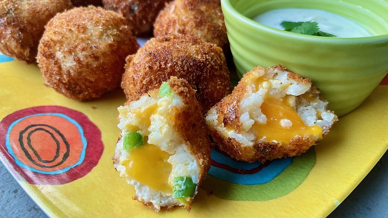 Jalapeno-Cheddar Fried Rice Balls (Arancini) (Arkansas Democrat-Gazette/Kelly Brant)