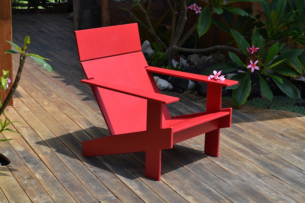 Loll Designs' Lollygagger Lounge Chair ($595) is made from recycled materials. (Courtesy Loll Designs via The Washington Post)