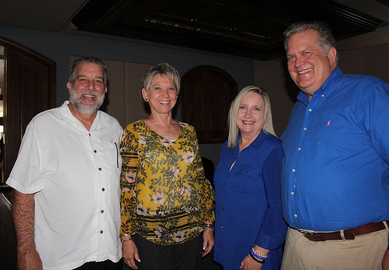 Kent and Diana Eikenberry (from left) and Anita and Rusty Turner enjoy SeasonLeaks! at Arkansas Public Theatre.

(NWA Democrat-Gazette/Carin Schoppmeyer)