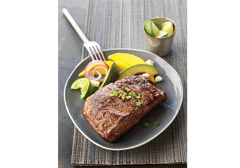 Spicy Grilled Rib-Eye Cap With Avocado-Mango Salad (Courtesy of Cattlemen’s Beef Board)