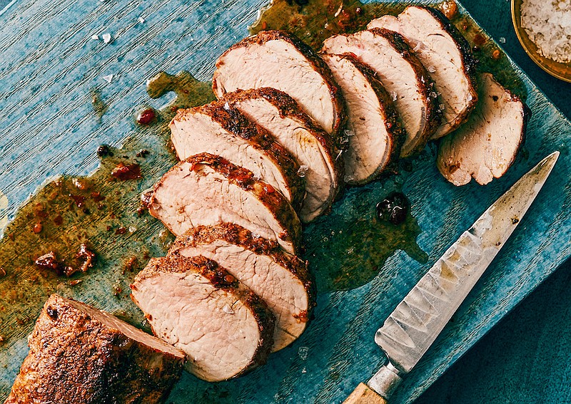 Sweet Chile Pork Tenderloin (“The Secret Ingredient Cookbook”/HMH/Robert Bredvad)