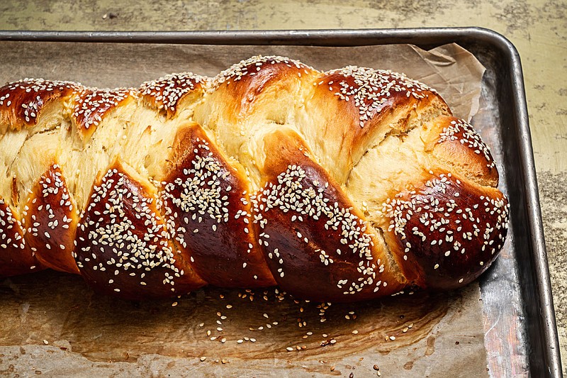 Challah With Olive Oil and Honey. MUST CREDIT: Photo by Scott Suchman for The Washington Post.