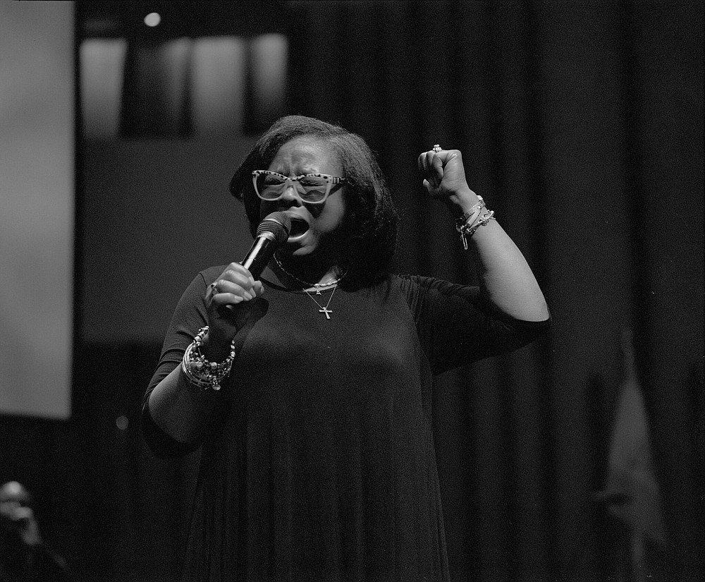 Adrienne Hicksperforms during a recent Sunday service at Harlem’s Bethel Gospel Assembly, a Pentecostal church. Choirs at churches including Bethel were a major attraction for tourists and members before the covid-19 pandemic, and leaders at predominantly Black churches in the area have said cutting music out of their services was never an option.
(Hannah Price for The New York Times)