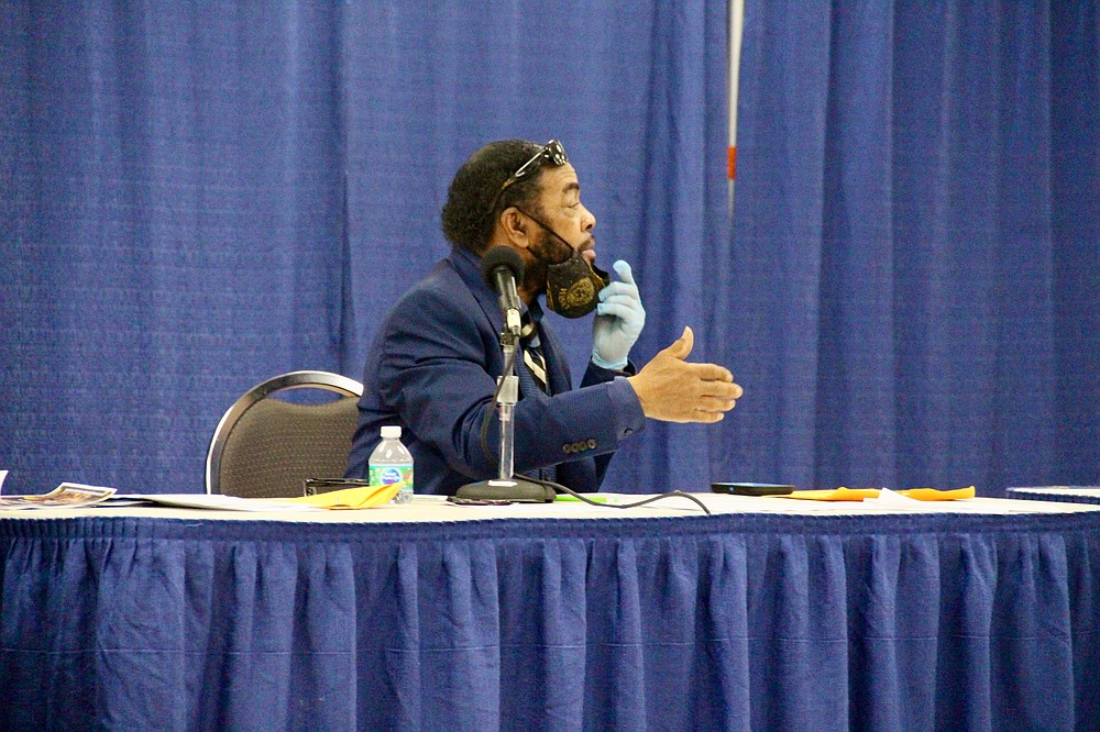 Councilmember Glen Brown Sr. expressed his concerns about the city of White Hall collecting taxes that belonged to Pine Bluff. (Pine Bluff Commercial/Eplunus Colvin)