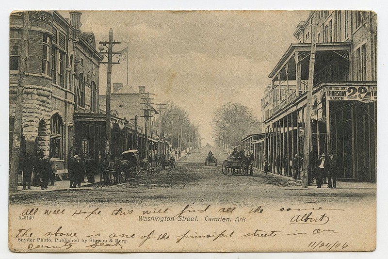 Camden, 1906: “The above is one of the principal streets in our County seat.”