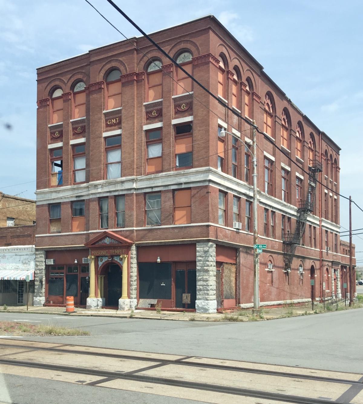 Vacant Masonic temple has rich, vibrant history