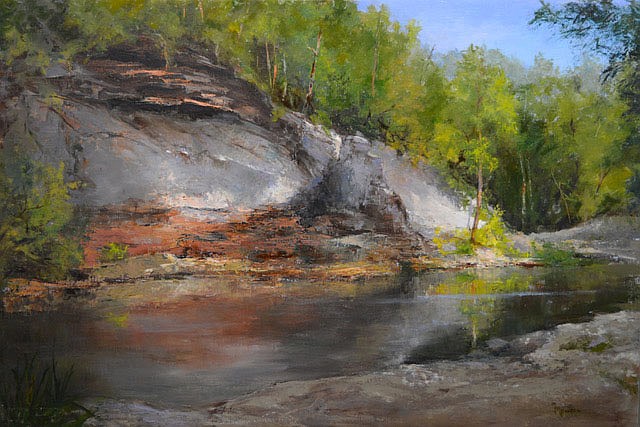 Judy Maurer says “many years ago, I saw a painting in Tulsa by the Russian trained artist Cyrus Afsary. It was a simple forest scene with magical light. I knew that’s how I wanted to paint.”

(Courtesy Image)