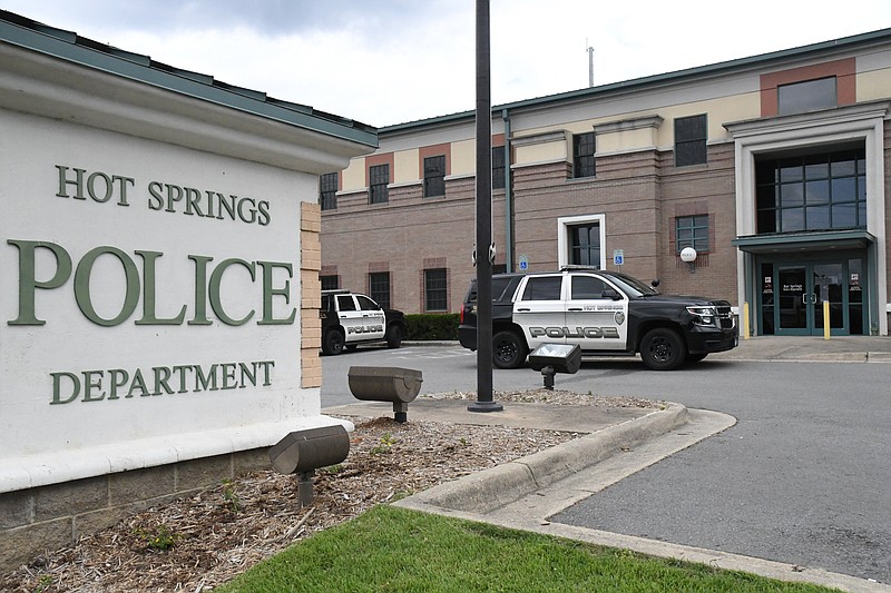 The exterior of the Hot Springs Police Department. - File photo by The Sentinel-Record