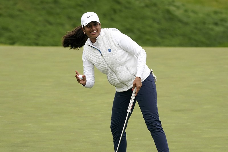 High school amateur Ganne holds clubhouse lead at US Women's Open | Hot ...