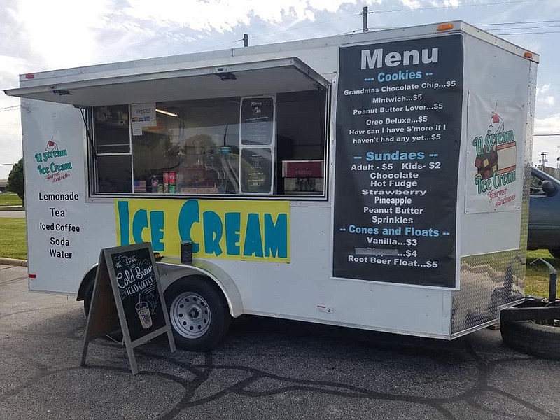 PHOTO PROVIDED BY ASHLEY MURPHY. U Scream For Ice Cream Food Truck offers various types of ice cream, cookies, and iced coffee. U Scream For Ice Cream travels between different locations in McDonald County during the summer.