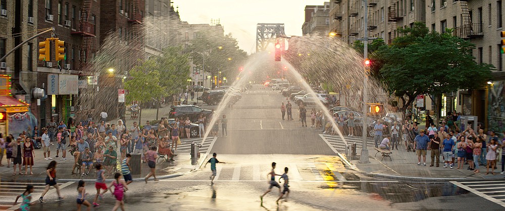 This image released by Warner Bros. Pictures shows a scene from "In the Heights." (Warner Bros. via AP)