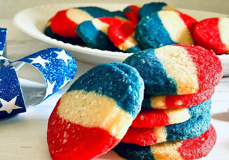 Red, White and Blue Cookies (Gwynn Galvin, SwirlsOfFlavor.com)