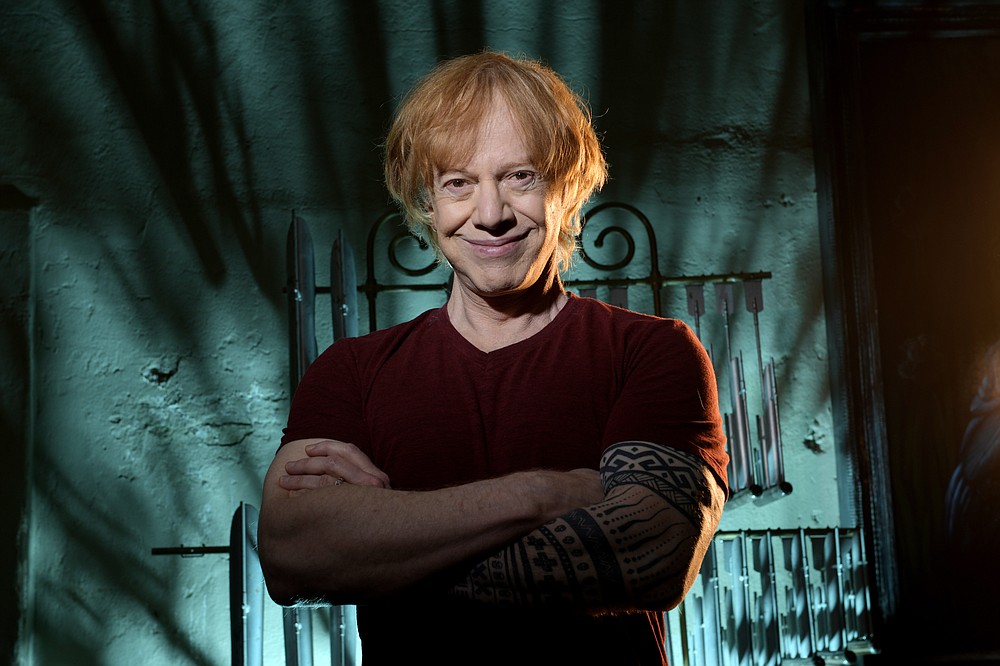 Musician Danny Elfman poses in his studio on May 26, 2021, in Los Angeles to promote his 18-track double album "Big Mess." (AP Photo/Mark J. Terrill)