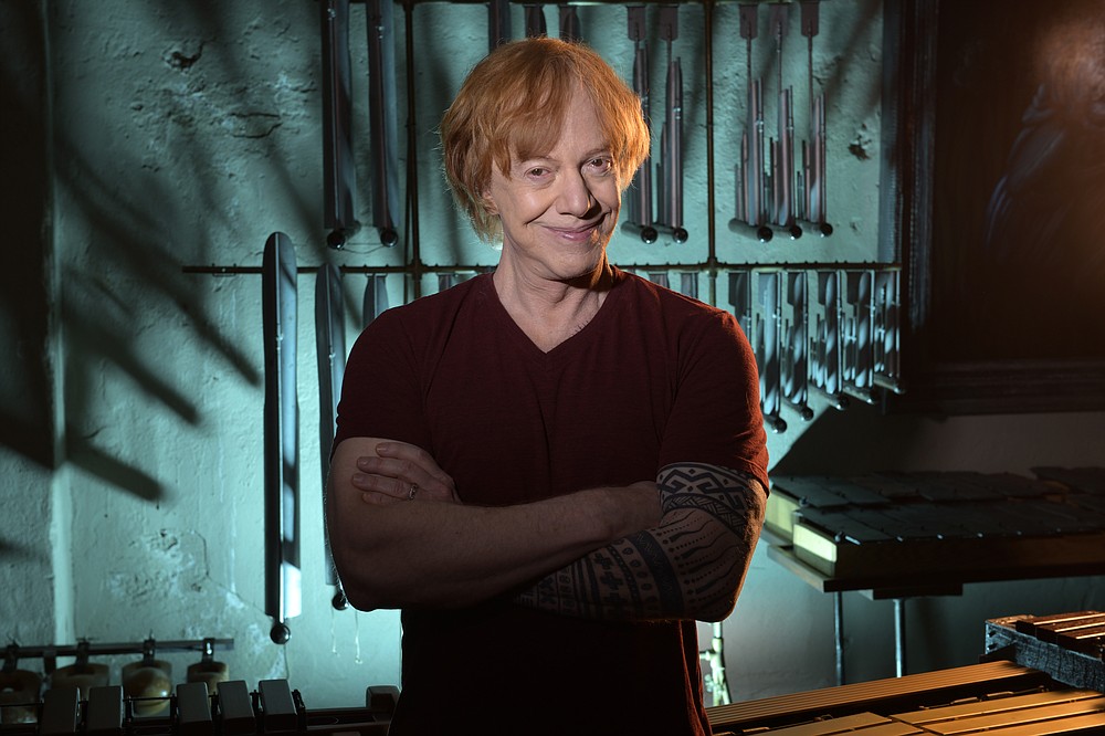 Musician Danny Elfman poses in his studio on May 26, 2021, in Los Angeles to promote his 18-track double album "Big Mess." (AP Photo/Mark J. Terrill)