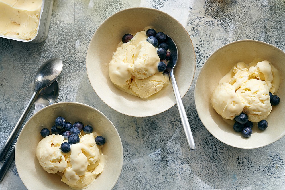 Goat Cheese Ice Cream With Fennel, Lemon and Honey (For The New York Times/David Malosh)
