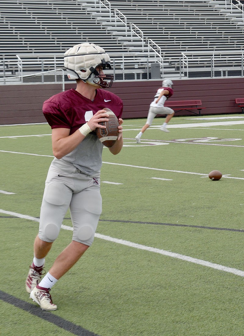 Graham Thomas/Herald-Leader
Siloam Springs senior quarterback Hunter Talley and the Panthers will host the Stateline Shootout ‚Äî a 7-on-7 tournament featuring 16 teams ‚Äî on Saturday at Panther Stadium and Sager Creek Soccer Complex. The tournament begins with pool play at 9 a.m. Saturday and concludes with the start of the championship bracket at 2:30 p.m.