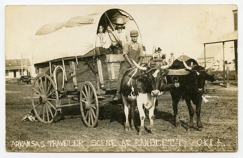 Randlett, Okla., 1907: The original Oklahoma land rush occurred in 1889, with the federal government giving away much American Indian land to white settlers.