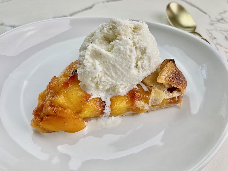 Peach Galette a la mode (Arkansas Democrat-Gazette/Kelly Brant)