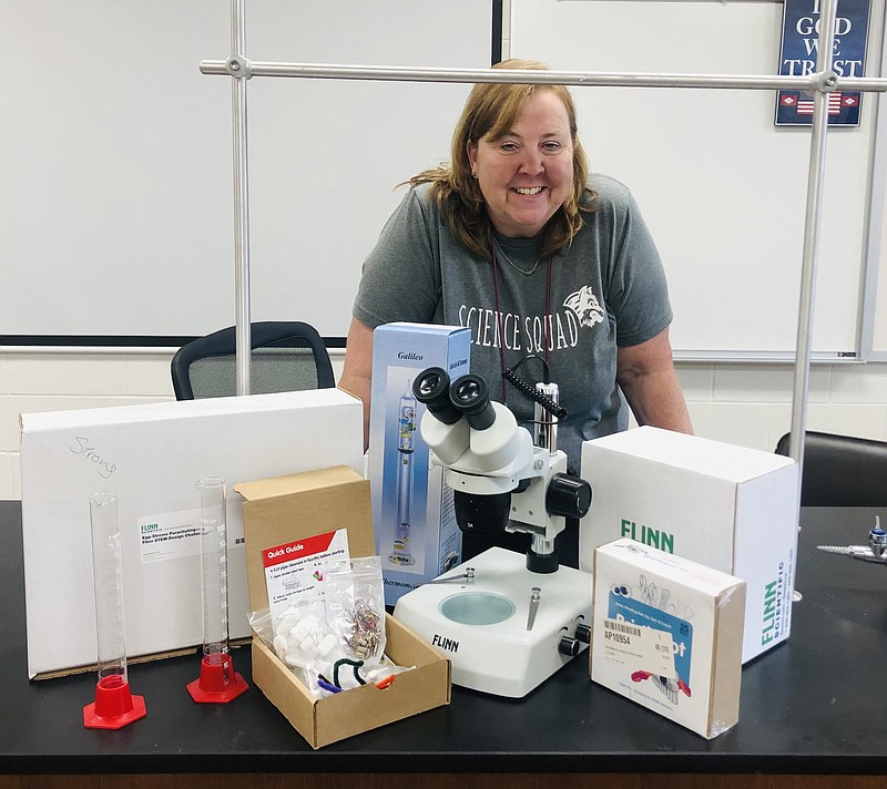 Lynn Strong, a science teacher at Lake Hamilton Middle School, was recently awarded a $6,000 grant from the USDA Future Scientists program. - Submitted photo
