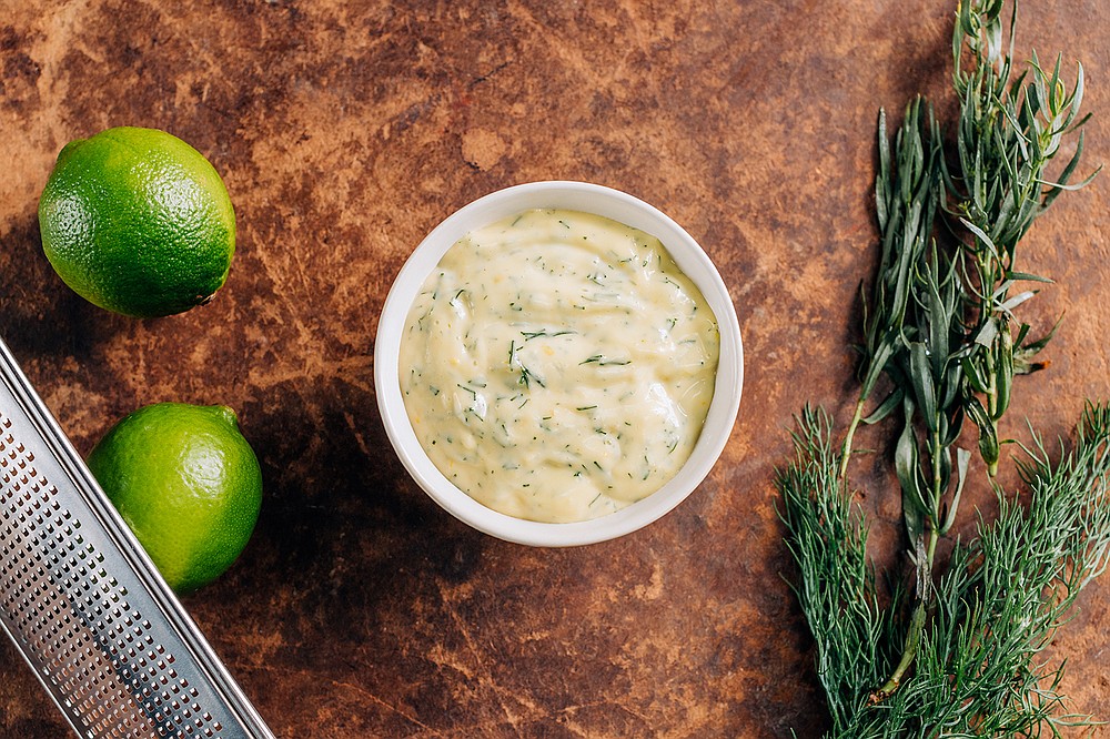 Lemony Mayonnaise with lime and herbs (TNS/The Daily Meal/Eberly Film Labs)