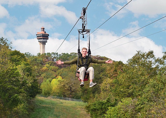 At Shepherd of the Hills, adventurous guests can choose between the Vigilante Extreme Zip-Rider and a zipline canopy tour.
(Courtesy Photo/Shepherd of the Hills)