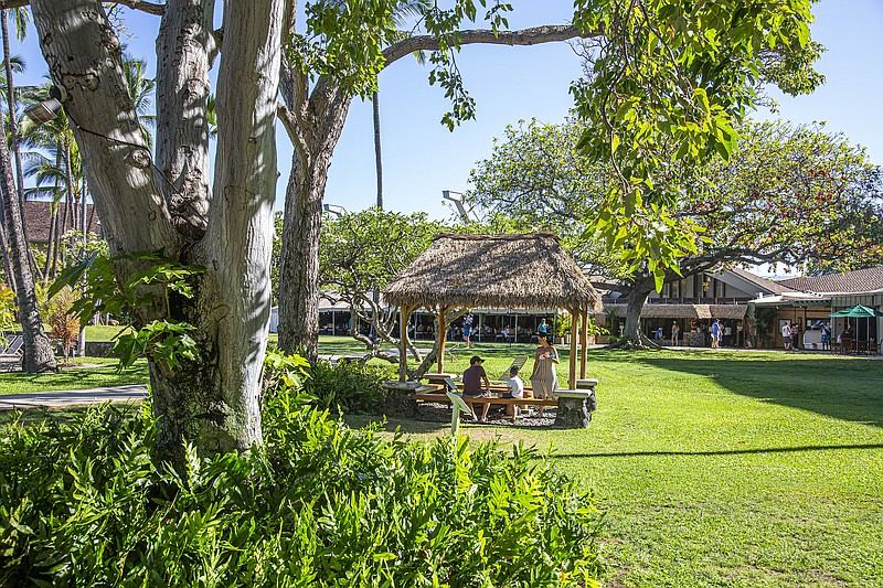 A peaceful scene awaits visitors of Ka’anapali Beach Hotel on Maui. (Photo for The Washington Post/Ryan Siphers)