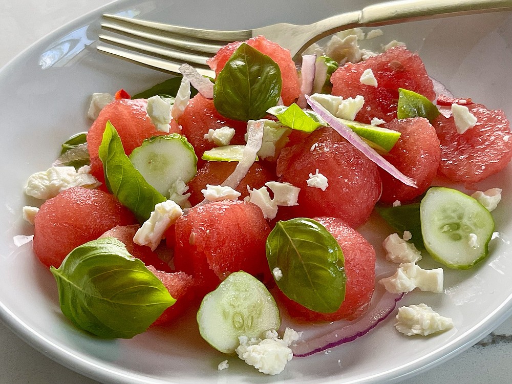 Watermelon Salad (Arkansas Democrat-Gazette/Kelly Brant)