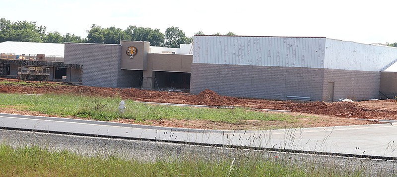 LYNN KUTTER ENTERPRISE-LEADER
Prairie Grove's new school building under construction off Bush Street will now be used as a middle school campus, instead of a junior high school.