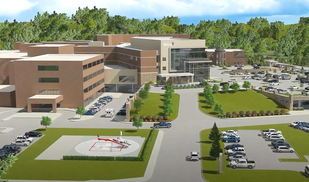 A screenshot from a video on Mercy Hospital Fort Smith planned $162 million expansion of its emergency room and intensive care unit.