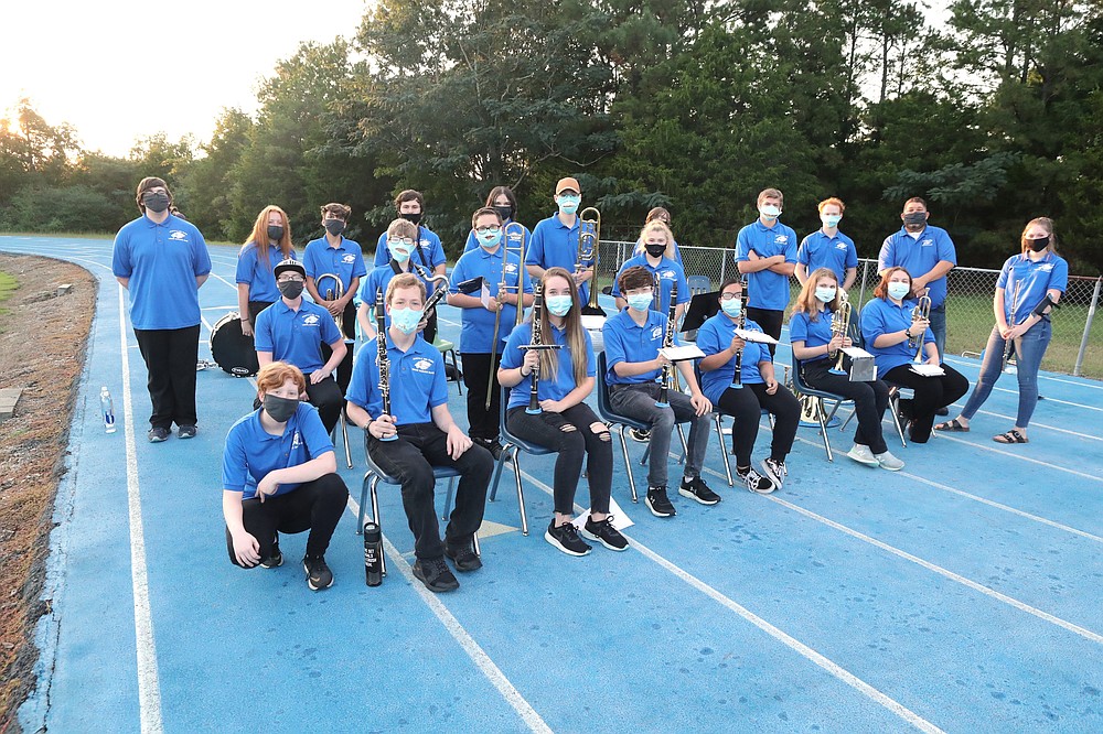 The Jessieville band at a game. - File photo by The Sentinel-Record