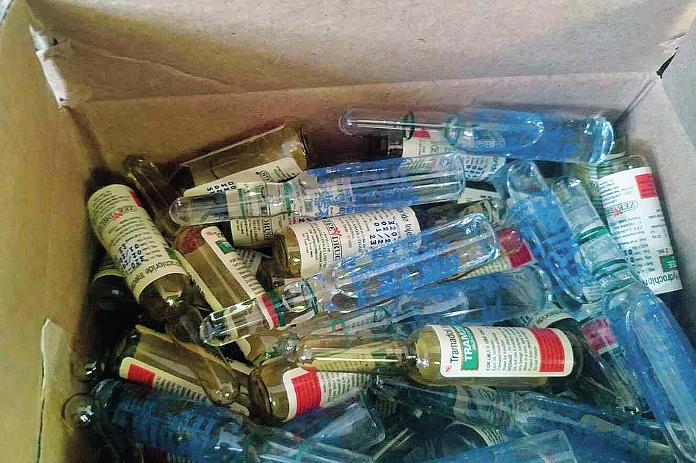 This May 2021 photo obtained by The Associated Press shows medicines at an underground clinic in Myanmar's Kachin state. Since February, government doctors have come to Kachin to provide care and train others in emergency medicine, says the founder of an underground clinic and medical training organization, who spoke anonymously to avoid retaliation. (AP Photo)