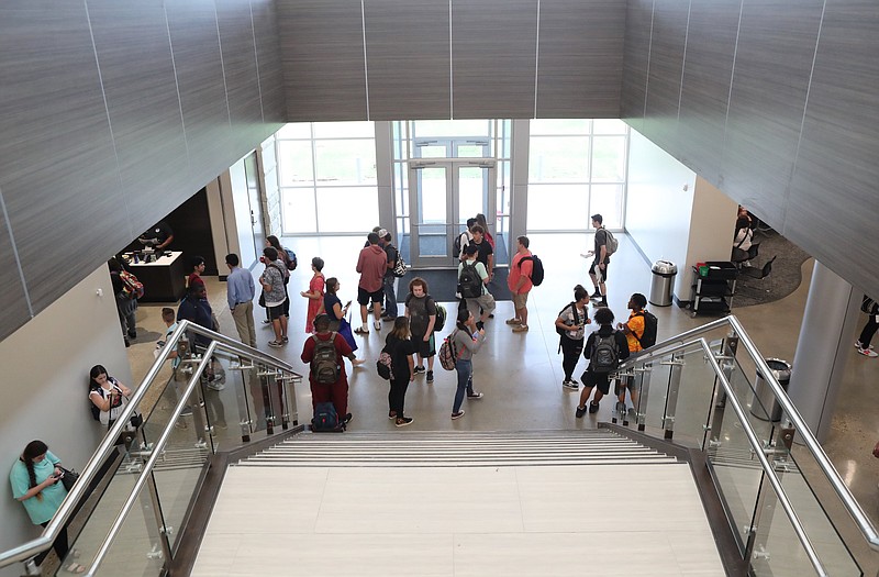 The interior of the National Park College Student Commons building. - File photo by The Sentinel-Record