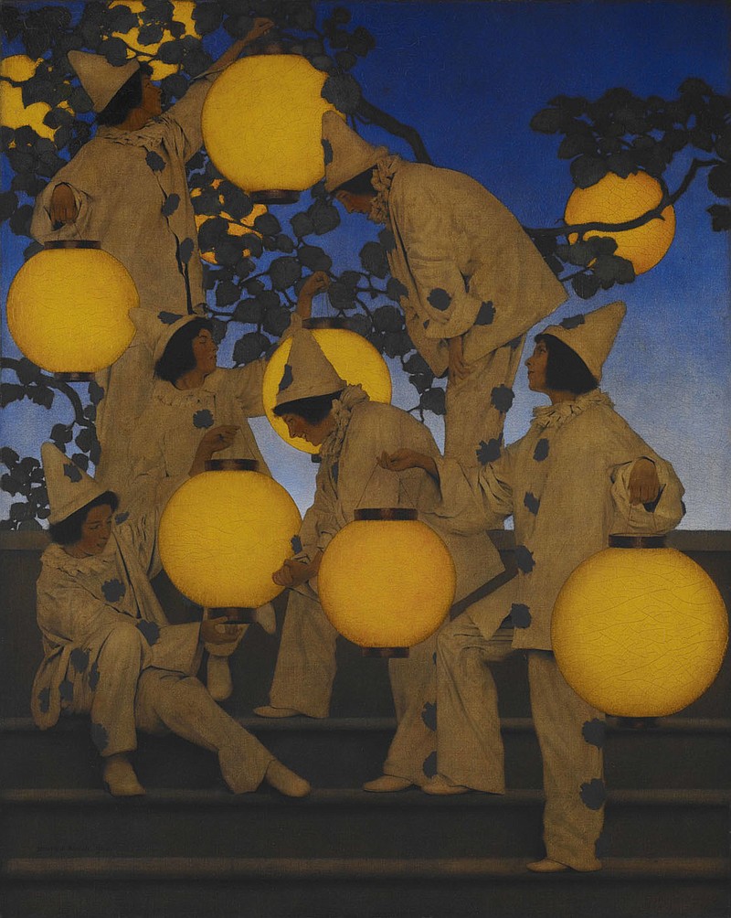 Maxfield Parrish (1870-1966)
The Lantern Bearers
1908
Oil on canvas laid down on board