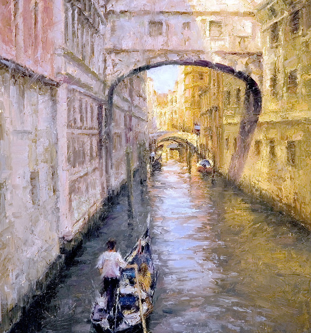 Photo submitted. "The Bridge of Sighs" painted by Todd A. Williams is a limited edition. Signed and Numbered Artistic Proof Giclee Canvas with Certificate of Authenticity, which is one of two artworks, will be donated by Williams to Main Street Siloam Springs for the LIVE auction of the Main Event.