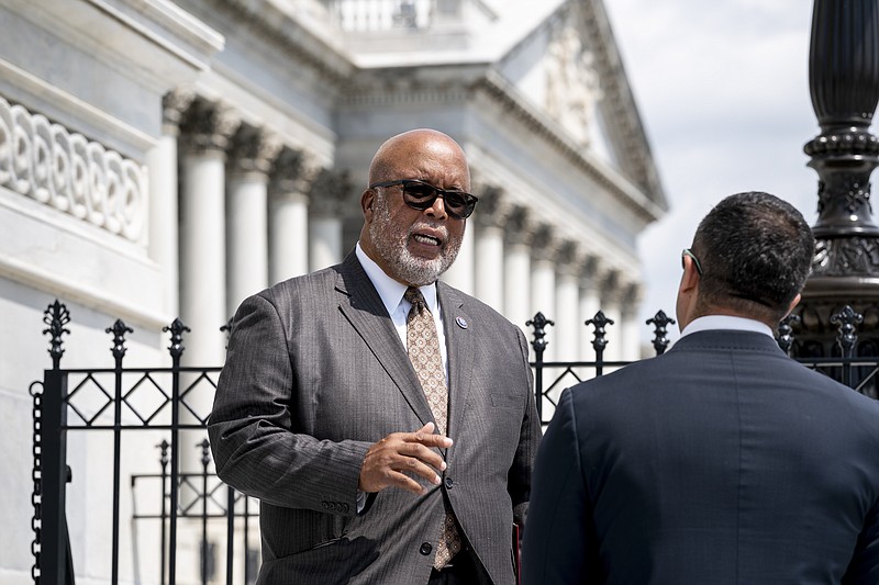 Rep. Bennie Thompson, chairman of the House Homeland Security Committee, departs the Capitol after Speaker of the House Nancy Pelosi, D-Calif., appointed him to lead the new select committee to investigate the violent Jan. 6 insurrection at the Capitol, in Washington, July 1. The probe will examine what went wrong around the Capitol when hundreds of supporters of then-President Donald Trump broke into the building, hunted for lawmakers and interrupted the congressional certification of Democrat Joe Biden's election victory. - AP Photo/J. Scott Applewhite