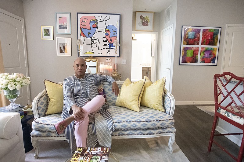 Bartus Taylor Tuesday August 17, 2021 at his Fayetteville apartment.(NWA Democrat-Gazette/J.T. Wampler)