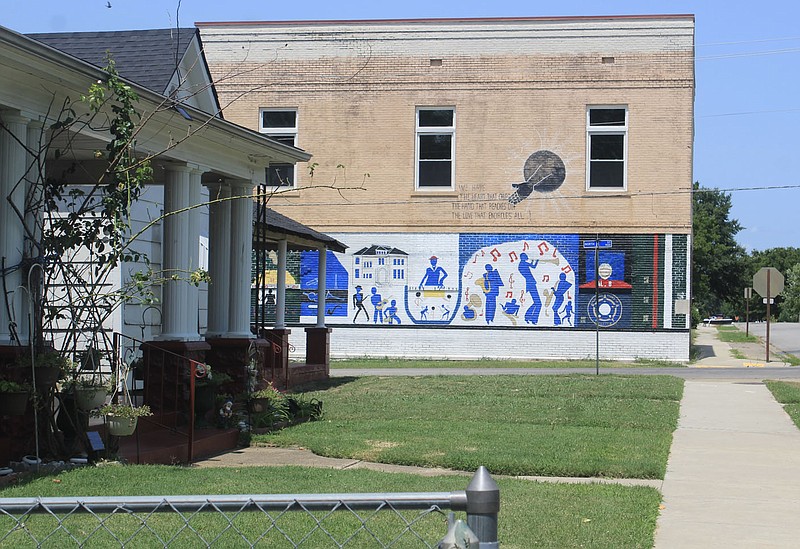 The mural at North Ninth and H streets in Fort Smith is seen Wednesday, July 14, 2021.