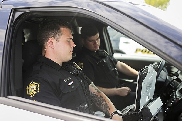 police officer car