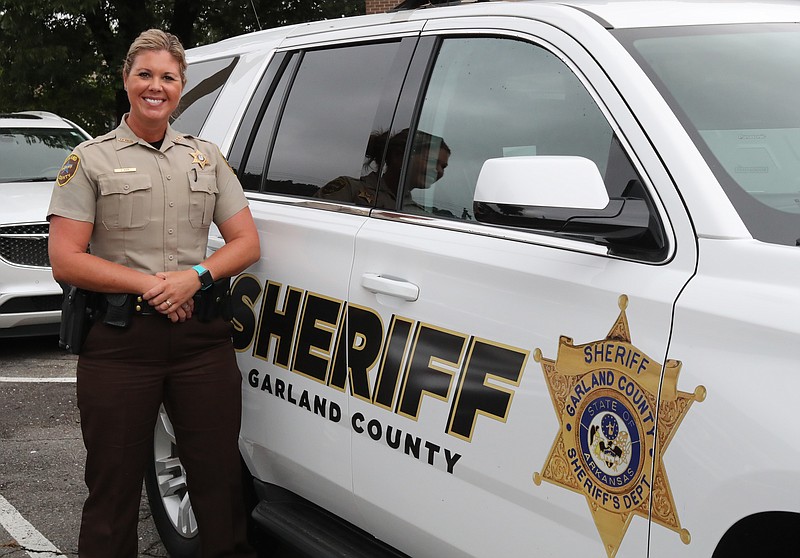 Garland County Sheriff’s Department public information officer Deputy Courtney Kizer. Photo by Richard Rasmussen of The Senitnel-Record