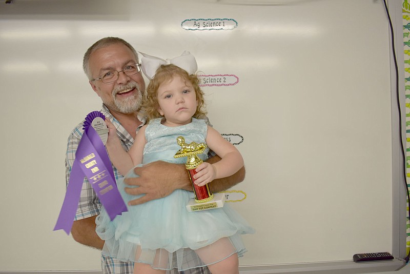 In the Miss TIny Tot Division 5, 2-year-old, the winner was Ariella Garvin, daughter of Tonya and Kevin Garvin.