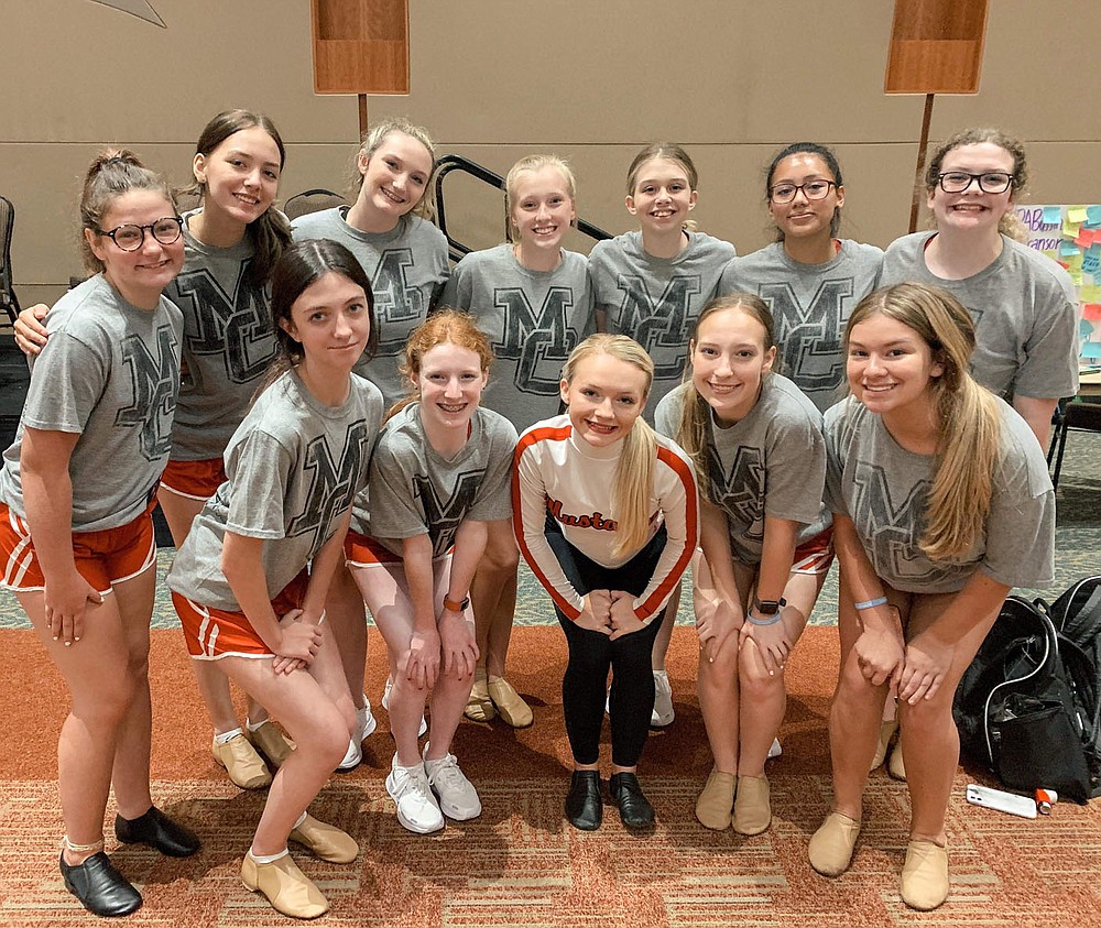 COURTESY PHOTO Kimbrough with her fellow MC Pom Dancers. Kimbrough said her team pushes her to be the best that she can be.