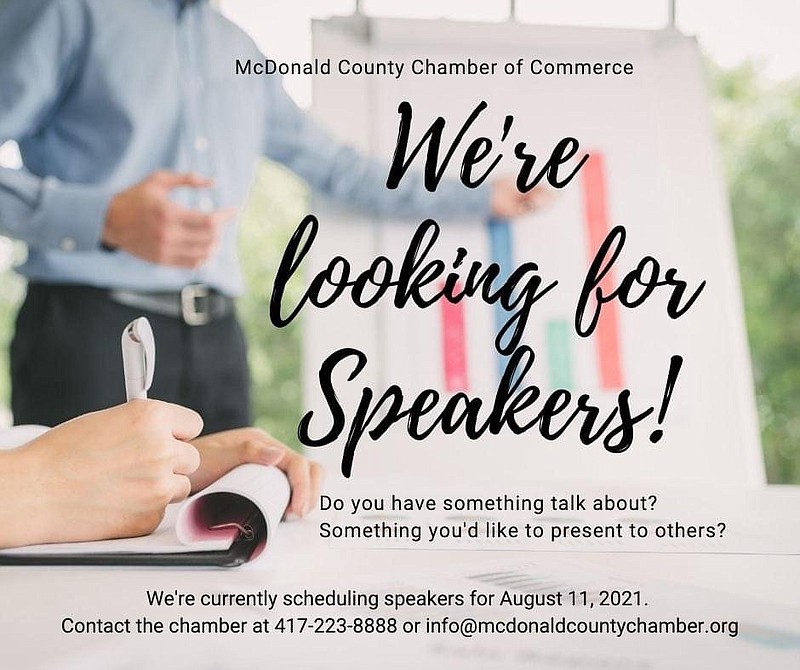 PHOTO SUBMITTED Terra Sanders, office administrator, is currently searching for an August speaker for the meeting. At each meeting, community members can purchase lunch and hear guest speakers discuss various topics.