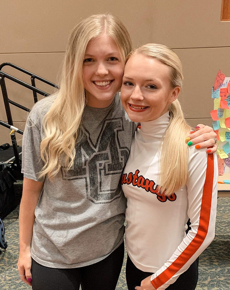 COURTESY PHOTO Kimbrough and her coach, Eden LeGrand. LeGrand said Kimbrough is a role model in the MC Pom team, and hopes additional students will audition to be All-American next year.