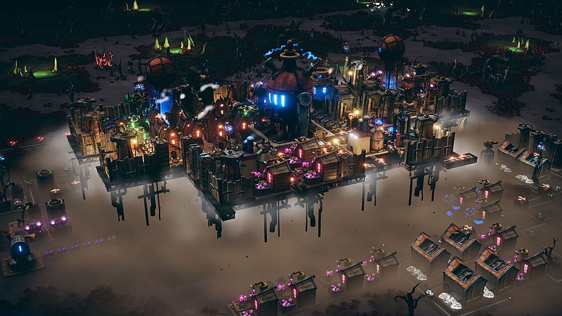 A nomad city makes its escape in the video game "Dream Engines: Nomad Cities."  (Photo courtesy of Suncrash)